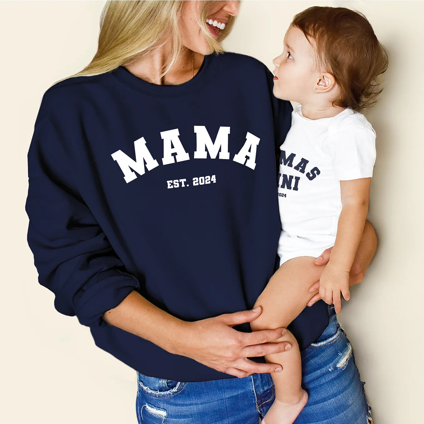 Personalisierter Babybody "Papas / Mamas Mini" 1. Teil vom Partnerlook Bo & Birdie