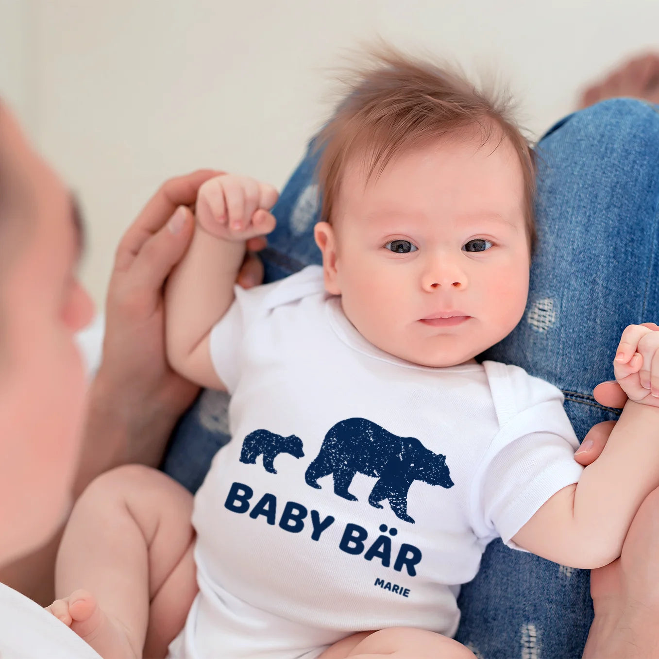 Personalisierter Partnerlook “Baby Bär” - Babybody Bo & Birdie