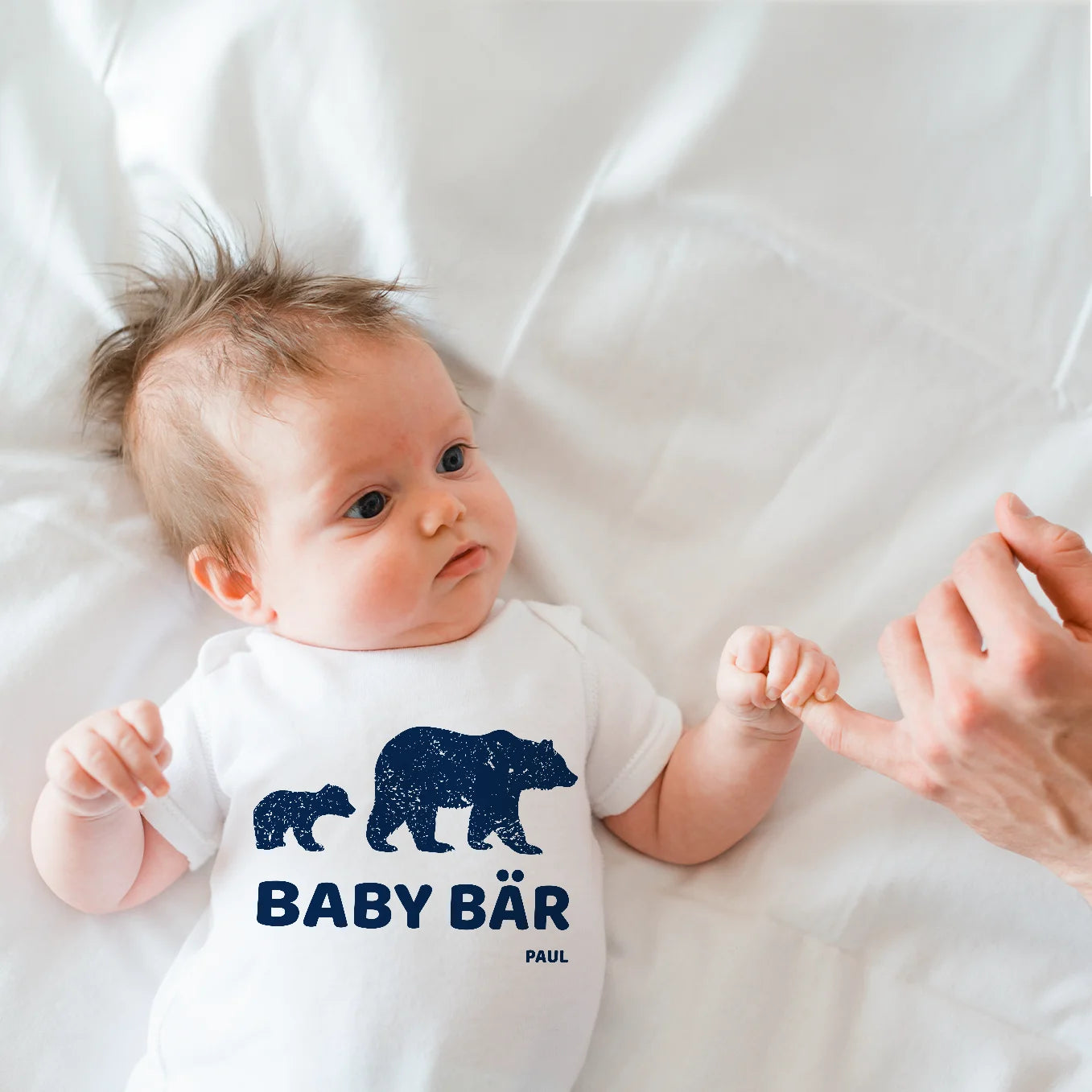 Personalisierter Partnerlook “Baby Bär” - Babybody Bo & Birdie