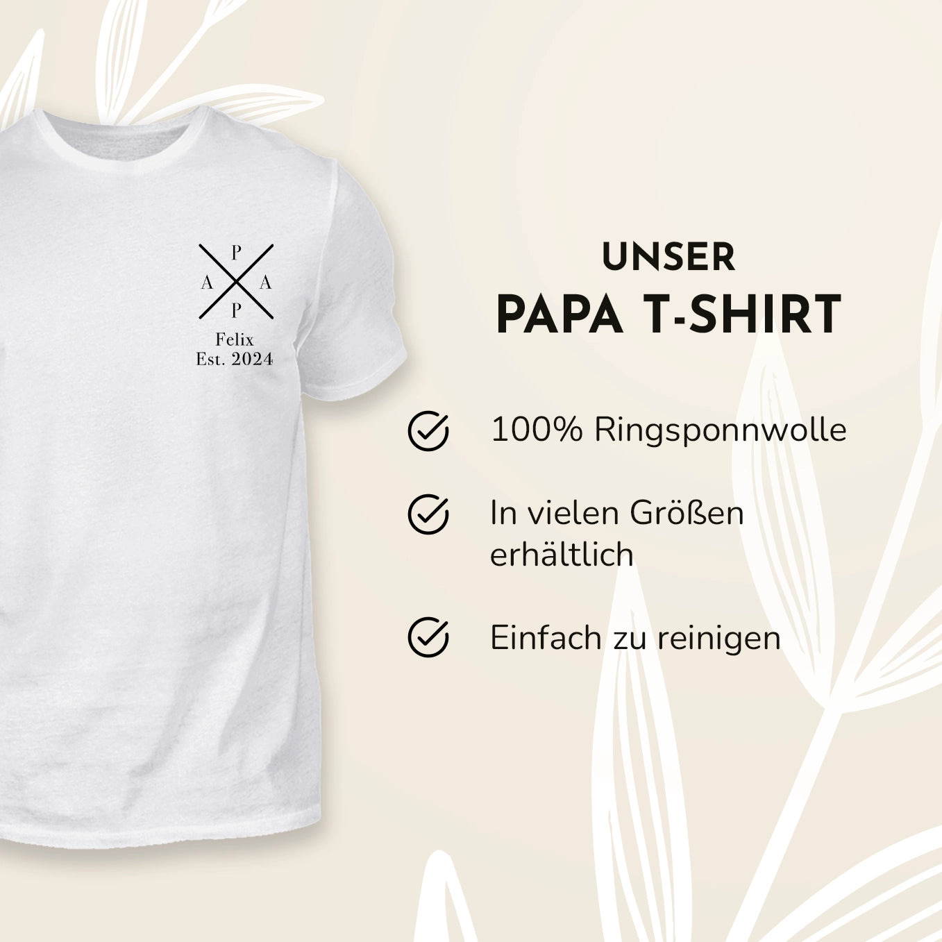 Personalisierter Partnerlook für Papa und Baby “Papa - MINI” Bo & Birdie