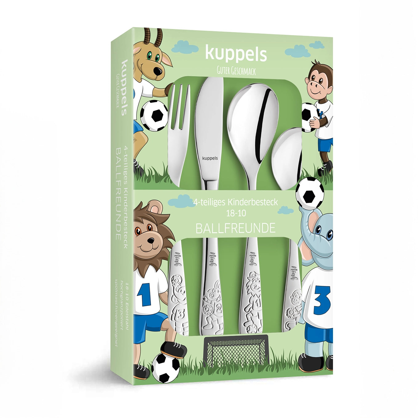 Personalisiertes Amefa Kinderbesteck "Fußball" Bo & Birdie