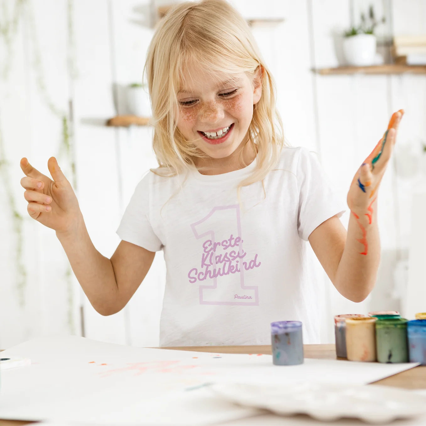 Personalisiertes T-Shirt “Erste Klasse Schulkind” Bo & Birdie